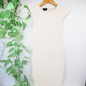 bebe cream dress